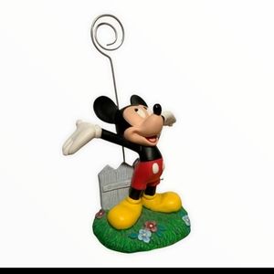 Disney Store Mickey Mouse Photo Note Sign Holder Picture Card Souvenir Figure
